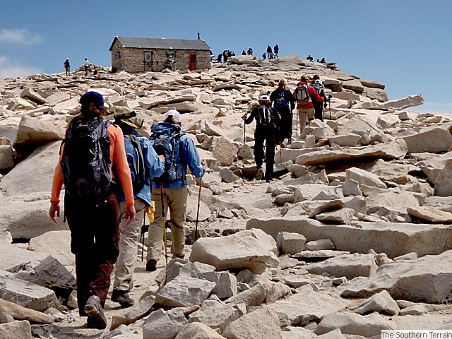 Approaching the summit of Mt Whitney